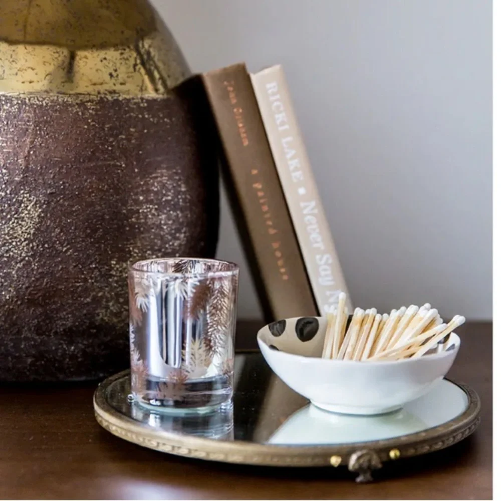 Brass Mirrored Decorative Tray